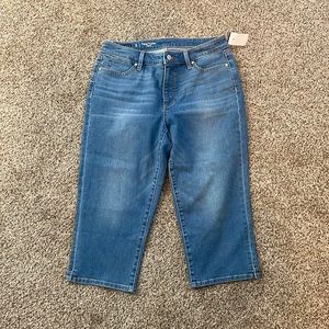 Talbots blue Jean crops